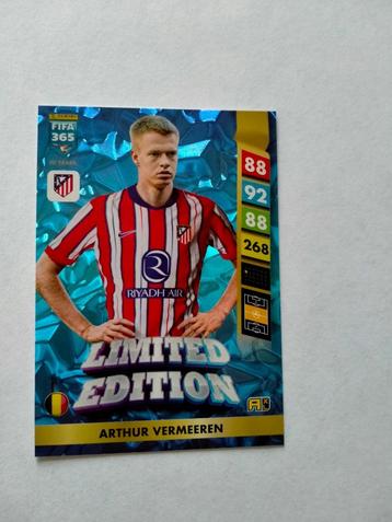Arthur Vermeeren Fifa365 limited edition fifa 365 2025 kaart beschikbaar voor biedingen