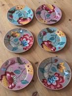 Pip Studio servies Floral Fantasy 6 Gebaksbordjes, Ophalen of Verzenden, Zo goed als nieuw, Bord(en), Overige stijlen