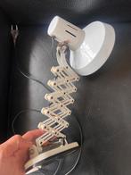 Witte schaarlamp, Huis en Inrichting, Lampen | Wandlampen, Ophalen, Zo goed als nieuw, Metaal