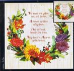 Borduurpakket Autumn Sentiments van Janlynn, Hobby en Vrije tijd, Ophalen of Verzenden, Nieuw, Borduurpakket