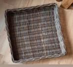 Rotan bakkersmand/dienblad, Ophalen, Zo goed als nieuw, Vierkant, Hout