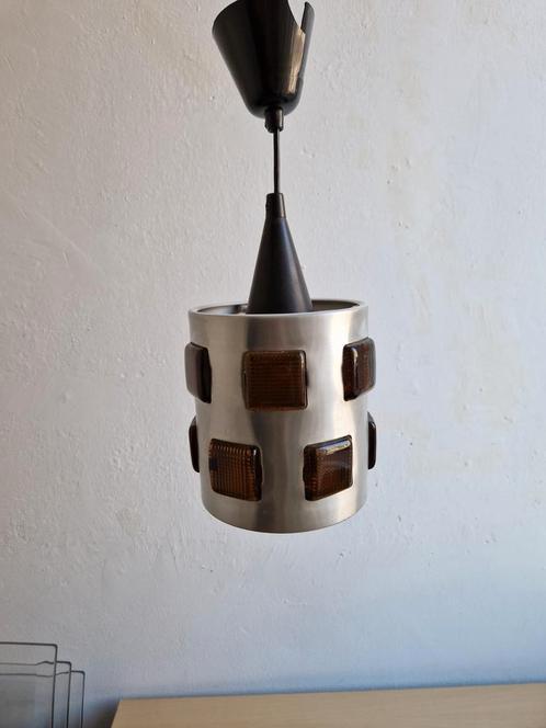 Vintage Vitrika hanglamp met prisms design sfeervol, Huis en Inrichting, Lampen | Hanglampen, Zo goed als nieuw, Minder dan 50 cm