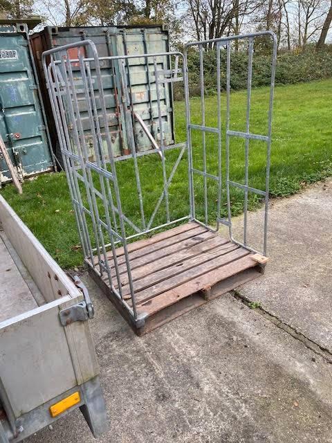 3 zijdige palletbox voor opslag haardhout, Tuin en Terras, Haardhout, Minder dan 3 m³, Ophalen