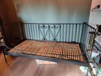 Ikea zwart spijlenbed, 90/200 MELDAL, Ophalen, Gebruikt, Eenpersoons, 90 cm