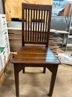 Houten Tafel met 4 Stoelen, Ophalen, Gebruikt, Bruin, Vier