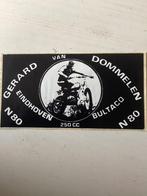 Sticker Gerard van Dommelen 250cc (Bultaco) Eindhoven, Verzamelen, Verzenden, Zo goed als nieuw, Sport