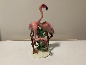 Cortendorf Keramiek Flamingo Beeld - West Germany beschikbaar voor biedingen