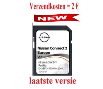 Nissan Connect 3 ✅ V7 SD-kaart Navigatie 2024-2025 EU beschikbaar voor biedingen