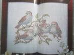 borduren ur bloemen weide kruiden wandlap overhanddoek, Hobby en Vrije tijd, Borduren en Borduurmachines, Ophalen of Verzenden