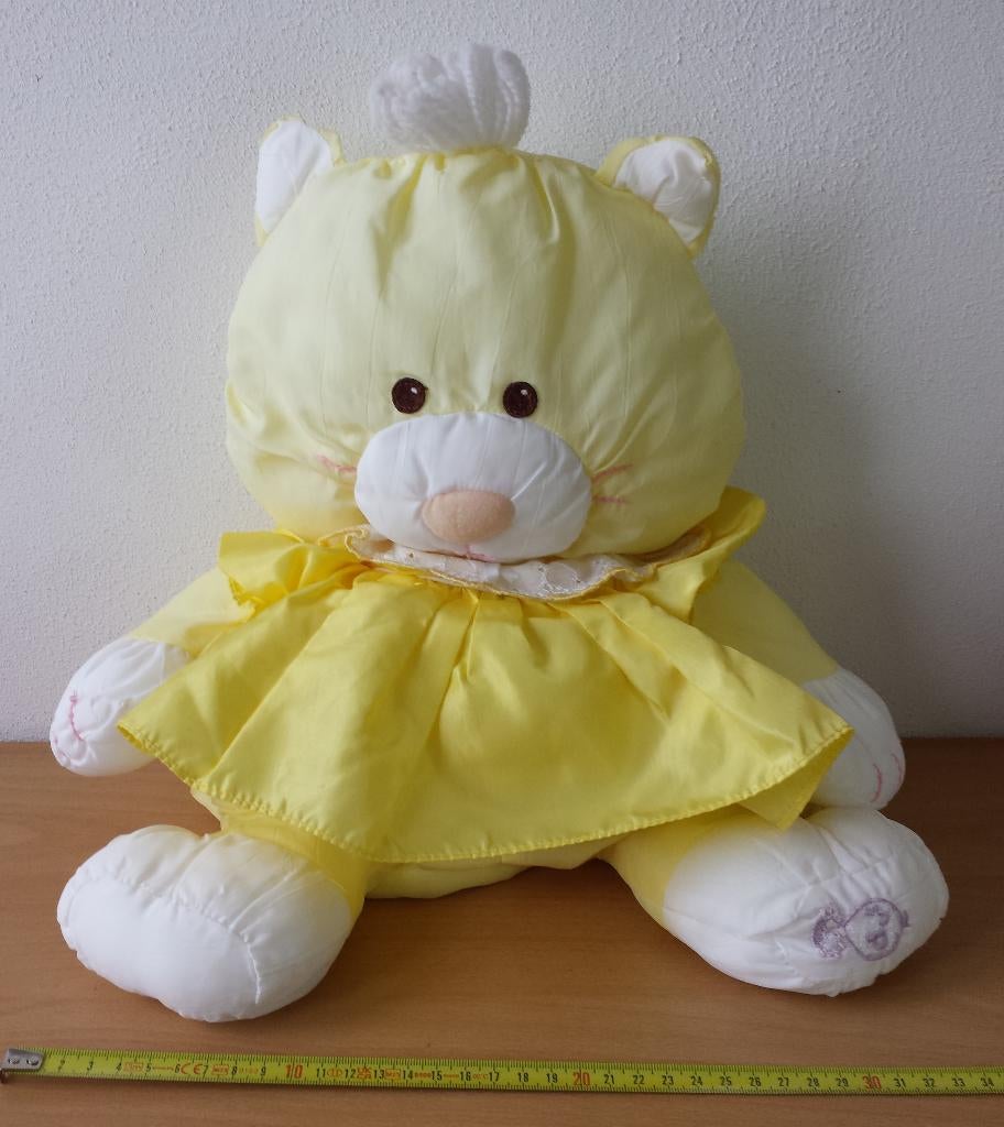 Puffalumps Kat / Kitten - Fisher Price - vintage jaren 80, Gebruikt, Overige typen, Ophalen of Verzenden, Fisher Price
