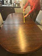 Antieke ovale uitschuifbare eettafel, stoelen , dressoir, Huis en Inrichting, Ophalen, Gebruikt, 100 tot 150 cm, Eikenhout