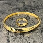 18 karaat gouden armband ring set, Ophalen of Verzenden, Zo goed als nieuw, Goud