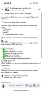 Kamer te huur je kan ons een bericht sturen