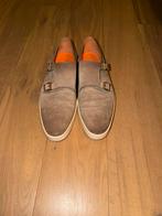 Santoni instappers met gesp maat 10 (45,5), Loafers, Overige kleuren, Ophalen of Verzenden, Gedragen