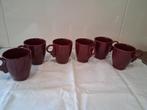 MOSA bordeauxrode senseomokjes, Ophalen of Verzenden, Zo goed als nieuw, Overige stijlen, Kop(pen) en/of Schotel(s)