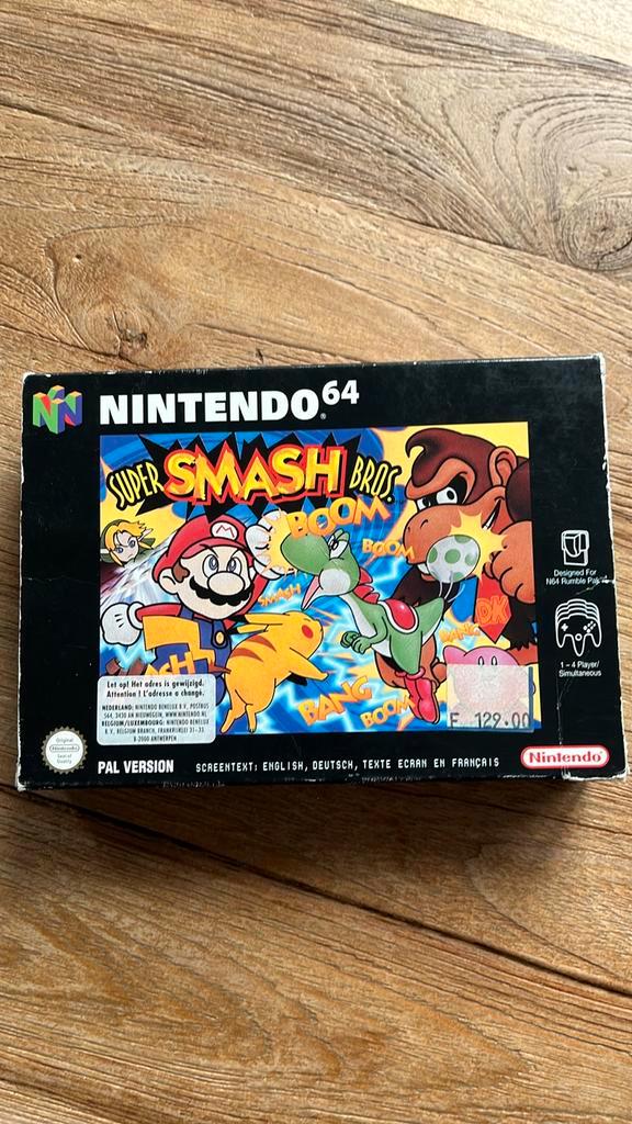 Super Smash Bros. N64 - Compleet!, Spelcomputers en Games, Games | Nintendo 64, Gebruikt, Vechten, 3 spelers of meer, Vanaf 7 jaar