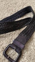 Gevlochten blauwe leren riem, Overige kleuren, 5 cm of meer, 90 tot 100 cm, Ophalen of Verzenden