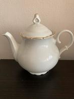 MZ Porseleinen Theepot Ofelie Tsjechië Gouden Accenten, Ophalen of Verzenden