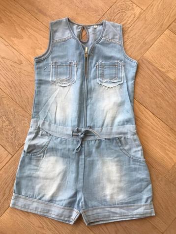 ZGAN denim/spijkerlook jumpsuit maat 110/116 (6) beschikbaar voor biedingen
