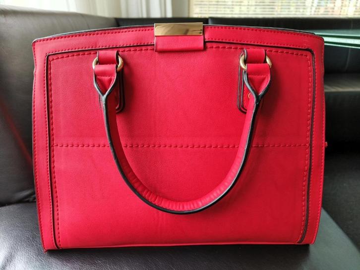 Grote Leren Dameshandtas in Trendy Rood – Nieuw &, Sieraden, Tassen en Uiterlijk, Tassen | Damestassen, Nieuw, Handtas, Rood, Ophalen of Verzenden
