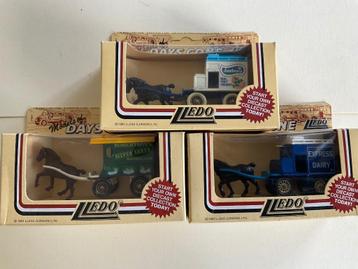Lledo Days Gone 3 horse drawn vrachtwagens mint/box beschikbaar voor biedingen