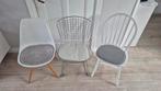 3 eetkamerstoelen €45, Ophalen, Gebruikt, Drie