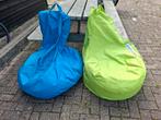 Zitzak. 2 stuks. SIT & JOY., Huis en Inrichting, Zitzakken, Ophalen of Verzenden, Zo goed als nieuw, Blauw, Zitzak