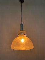 Vintage design hanglamp ijs glas Doria retro, Huis en Inrichting, Lampen | Hanglampen, Gebruikt, Sixties, mid-century modern, Ophalen of Verzenden