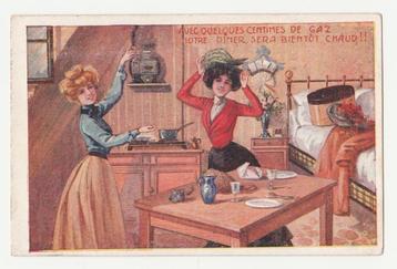 Reclame voor gasgebruik.  1907.   beschikbaar voor biedingen