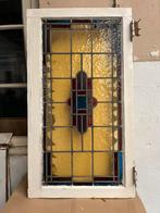 Glas in lood raam, ruim 100 jaar oud, Doe-het-zelf en Verbouw, Glas in lood, Gebruikt, Ophalen