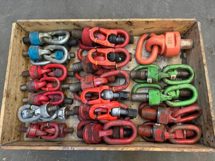 Hijsoog draaibaar kantelbaar hijswartel 6 tot 28 ton, Doe-het-zelf en Verbouw, Lieren en Takels, Gebruikt, Ophalen