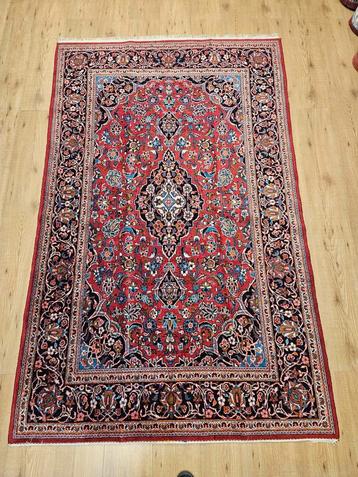 Vintage handgeknoopt perzisch tapijt kashan 218x135 beschikbaar voor biedingen