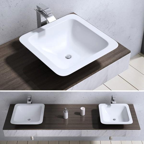 Waskom, wasbak, witte wastafel, opzetwastafel, wit, C-803, Doe-het-zelf en Verbouw, Sanitair, Nieuw, Wastafel, Verzenden