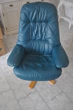 Fauteuil, relaxstoel, leer, Brunstad design, Ophalen, Gebruikt, Minder dan 75 cm, Leer