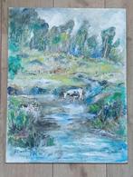 "L'Orne de Blanmont" R. de Moor olie op paneel, Ophalen