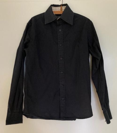 Zwart overhemd met lange mouwen van Coolcat maat M, Kleding | Heren, Overhemden, Zo goed als nieuw, Halswijdte 39/40 (M), Zwart
