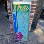 THAI massage reclame paneel met verlichting, Ophalen of Verzenden, Gebruikt, Lichtbak of (neon) lamp