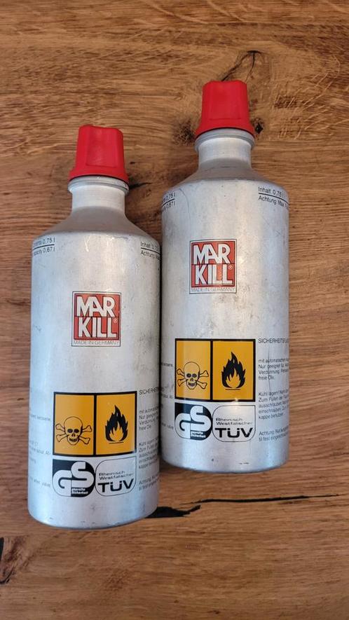 Markill Veiligheidsflessen - Brandstoffles (2 stuks), Caravans en Kamperen, Kampeeraccessoires, Gebruikt, Ophalen of Verzenden