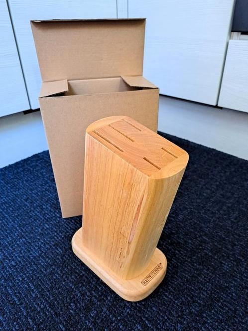NIEUW Houten messenblok Haute Cuisine, Huis en Inrichting, Keuken | Keukenbenodigdheden, Nieuw, Ophalen