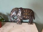 Metalen decoratie-olifant – handgemaakt, Antiek en Kunst, Ophalen of Verzenden