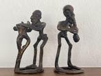 Bronzen muzikanten beeldjes, Antiek en Kunst, Ophalen of Verzenden
