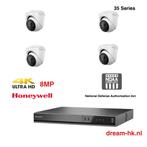 8MP Honeywell 4CH IP PoE set(35 SERIES)(NDAA), Ophalen of Verzenden, Nieuw, Buitencamera