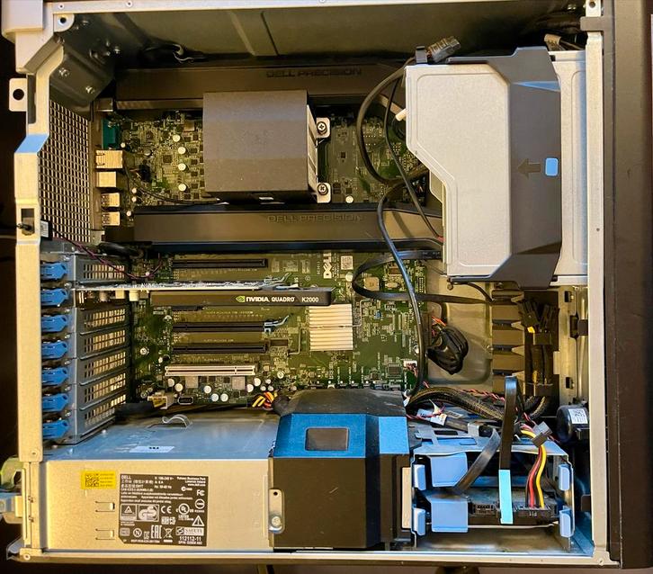 Dell Precision T3610 Xeon E5-1650 v2, Quadro K2000, Computers en Software, Desktop Pc's, Gebruikt, 3 tot 4 Ghz, HDD, 8 GB, Met videokaart