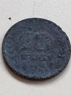 Munt Nederland 10 cents 1942 zink oorlogsgeld, Ophalen of Verzenden, Koningin Wilhelmina, 10 cent, Losse munt