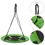 Schommel swing nestschommel vogelnest groen 110 cm GRTS BZRG, Verzenden, Nieuw, Schommel