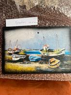 Natuurstenen schilderijtjes. Gemaakt in Bretagne, Huis en Inrichting, Ophalen, Nieuw, Minder dan 50 cm, Schilderij
