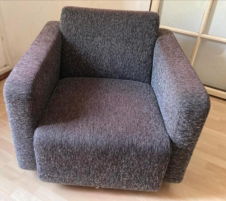 Fauteuil stoel nJoy Goossens, Huis en Inrichting, Fauteuils, Gebruikt, Stof, 75 tot 100 cm, Ophalen