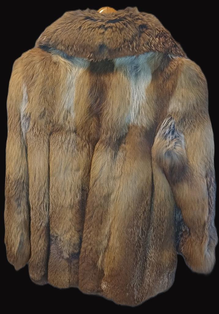 Vintage Canadese Vos bontjas, Kleding | Dames, Jassen | Winter, Gedragen, Maat 38/40 (M), Overige kleuren, Ophalen of Verzenden