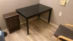 2x tafel zwart Ikea Lerhamn 118x74 werktafel atelier tafel, 100 tot 150 cm, 100 tot 150 cm, Grenenhout, Gebruikt