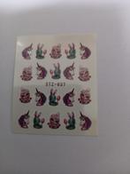 Velletje nagel water decals stickers STZ-637 eenhoorn, Bruin, Verzenden, Nieuw, Handen en Nagels